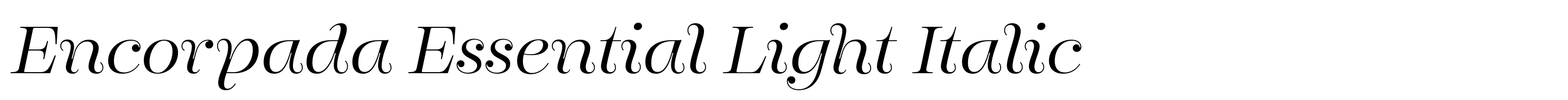 Encorpada Essential Light Italic